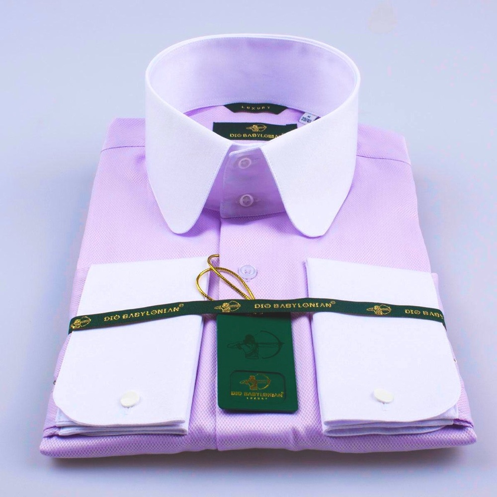 Contrast Collar Dress Shirt - New